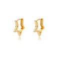 Zircon Star Pendientes Earrings for Women Girl Stainless Steel Gold Color Earring Y2k Wedding Aesthetic Jewelry aretes mujer