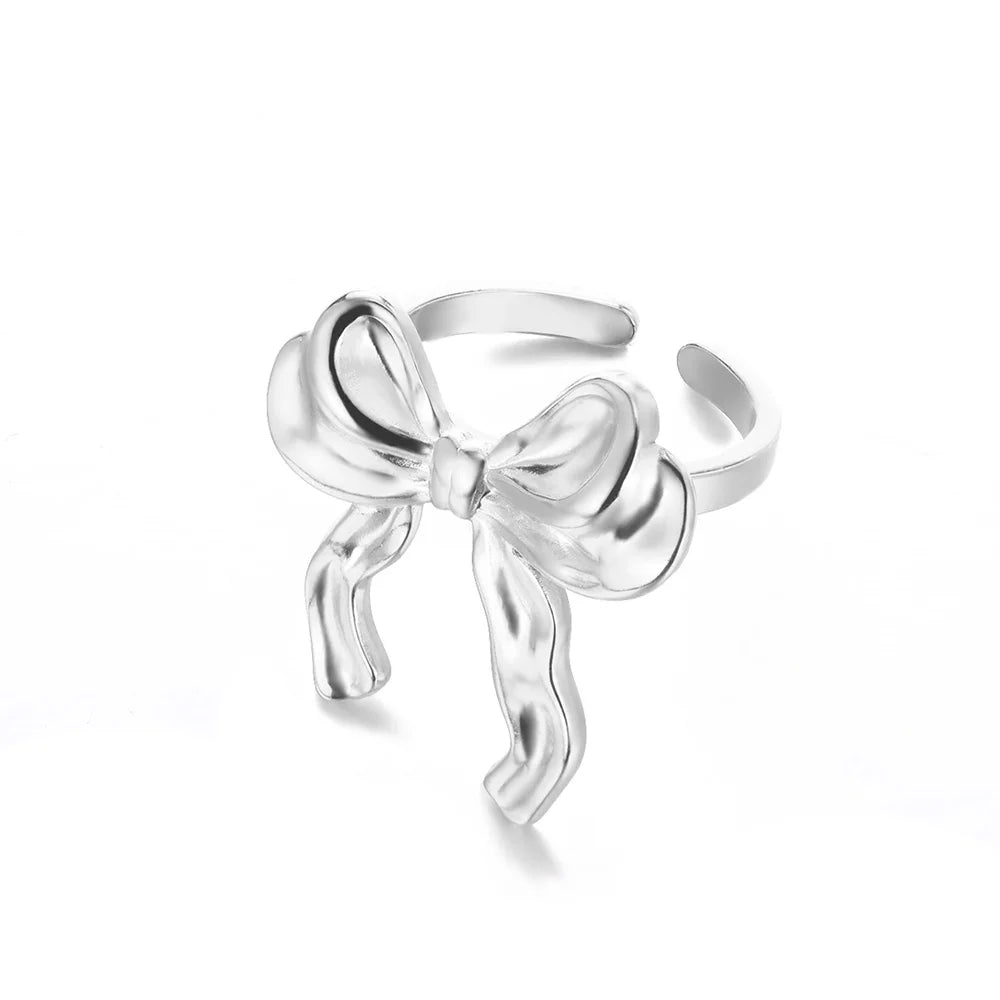Edelstahl Übertrieben Große Blumenringe Für Frauen Gold Farbe Sonnenblume Fingerring Weiblich Mode Ästhetischer Schmuck Geschenk