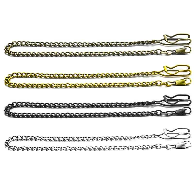 Vintage Bronze Steampunk Pocket Watch Waist Chain Replacement Chain Waist Chain