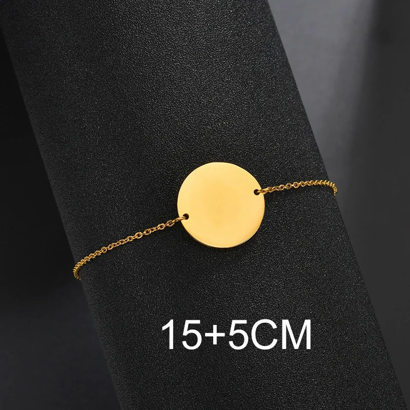 Bluelory personalisiertes Armband für Herren und Damen, Edelstahl, verschiedene Stile, leeres Namensschild, Herzarmband, Party-Schmuckgeschenk