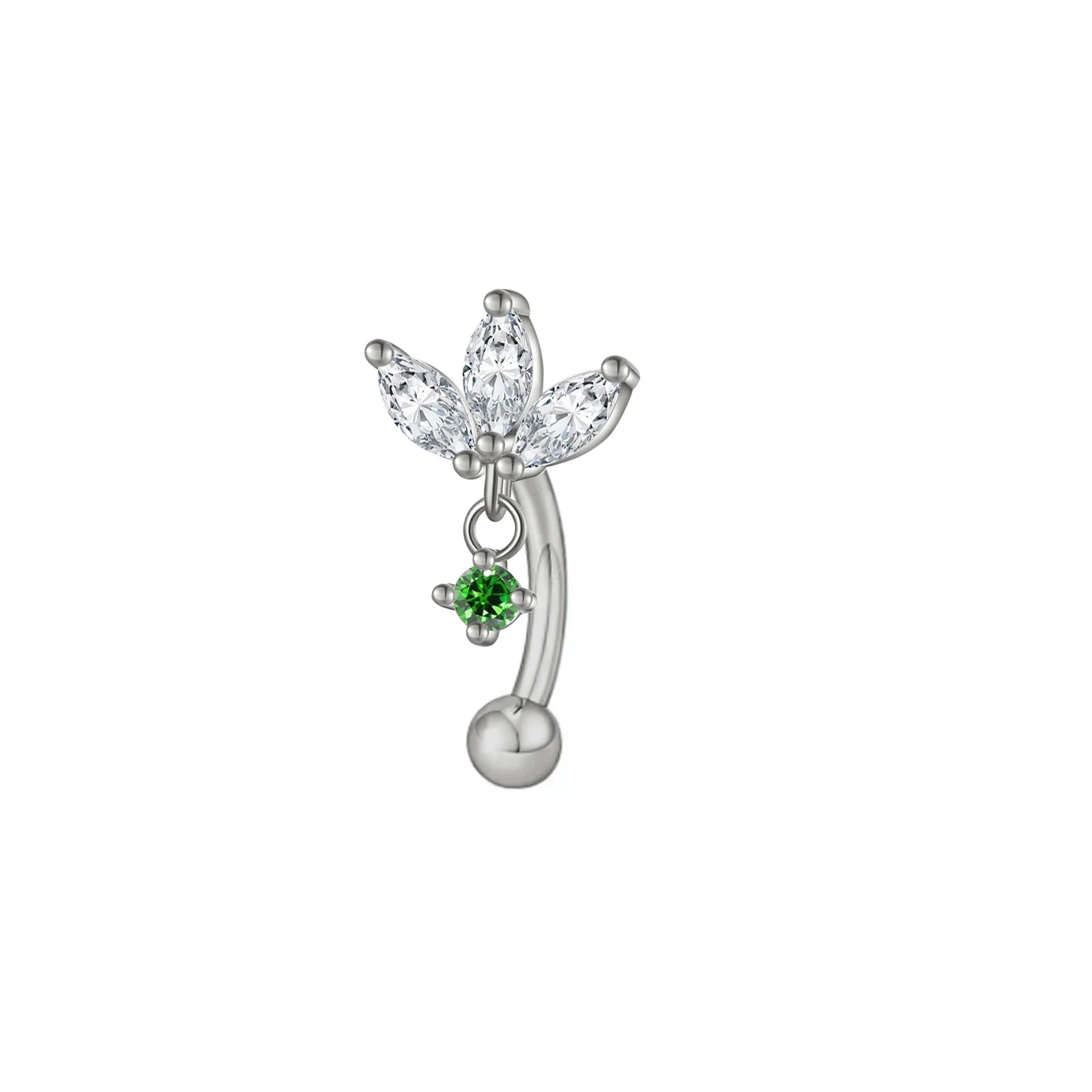 Rook piercing Butterfly Ear Cartilage Eyebrow Tragus Helix Piercing Stud Curved barbell Wholesale Body  Jewelry