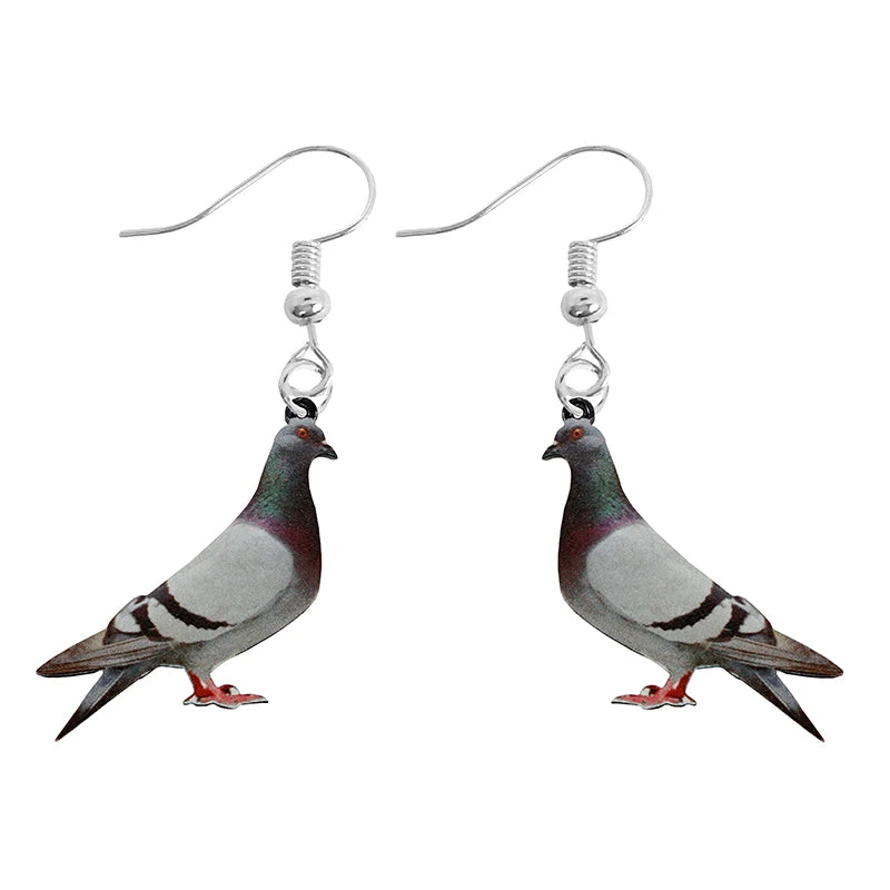 Ohrring Für Frauen Acryl Lustige Benutzerdefinierte Süße Mädchen Geschenk Ohrhänger Kinder Tier Kaninchen Papagei Vogel Frosch Schmetterling