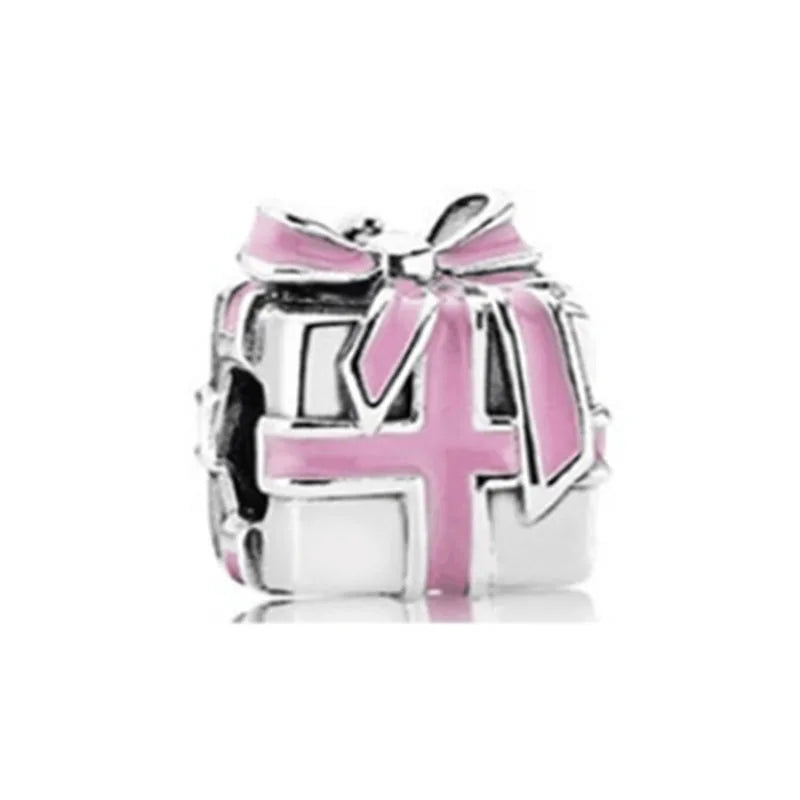 Heiß begehrtes 925er Silber Rosa Serie Blume Hundepfote herzförmiger Anhänger, passend für originale Armband DIY Accessoires, exquisiter Schmuck