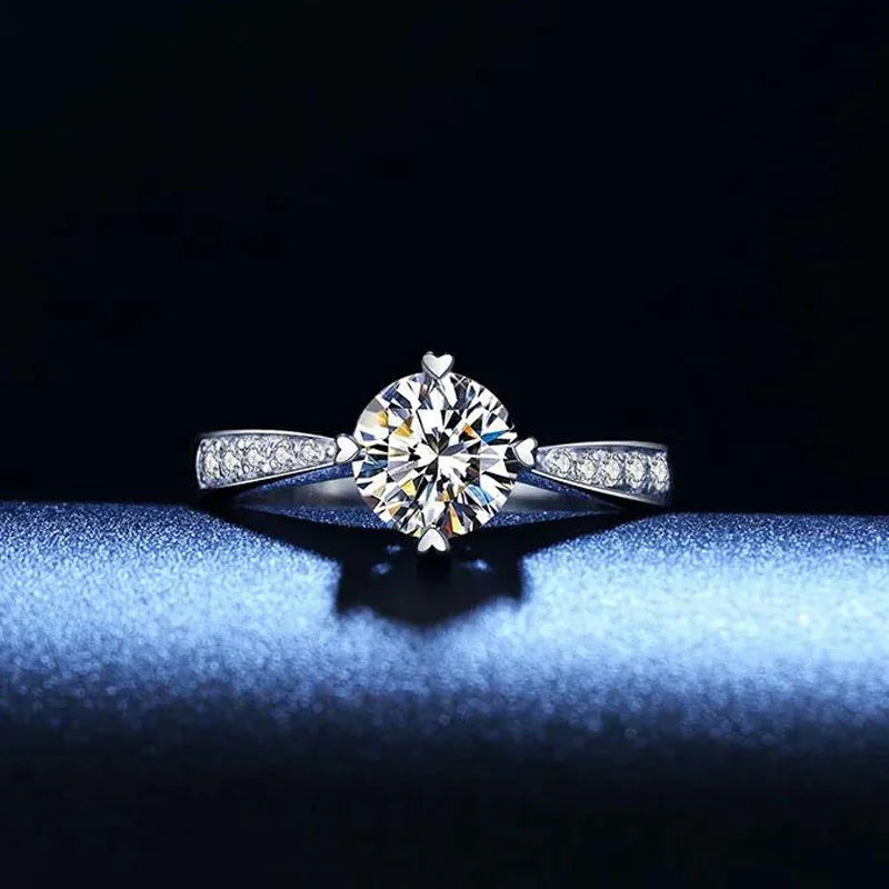 925 Sterling Silber Zirkon Verstellbare Verlobungsringe für Frauen Hochzeit Elegante Schmuck Damen Accessoires Geschenke