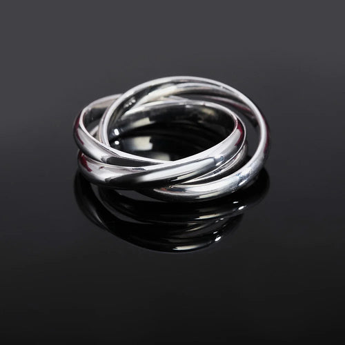 925er Sterlingsilber Drei-Rund-Damenringe Edler Schmuck Großhandel Trendprodukte Angebote mit ALIZERO Jewellery