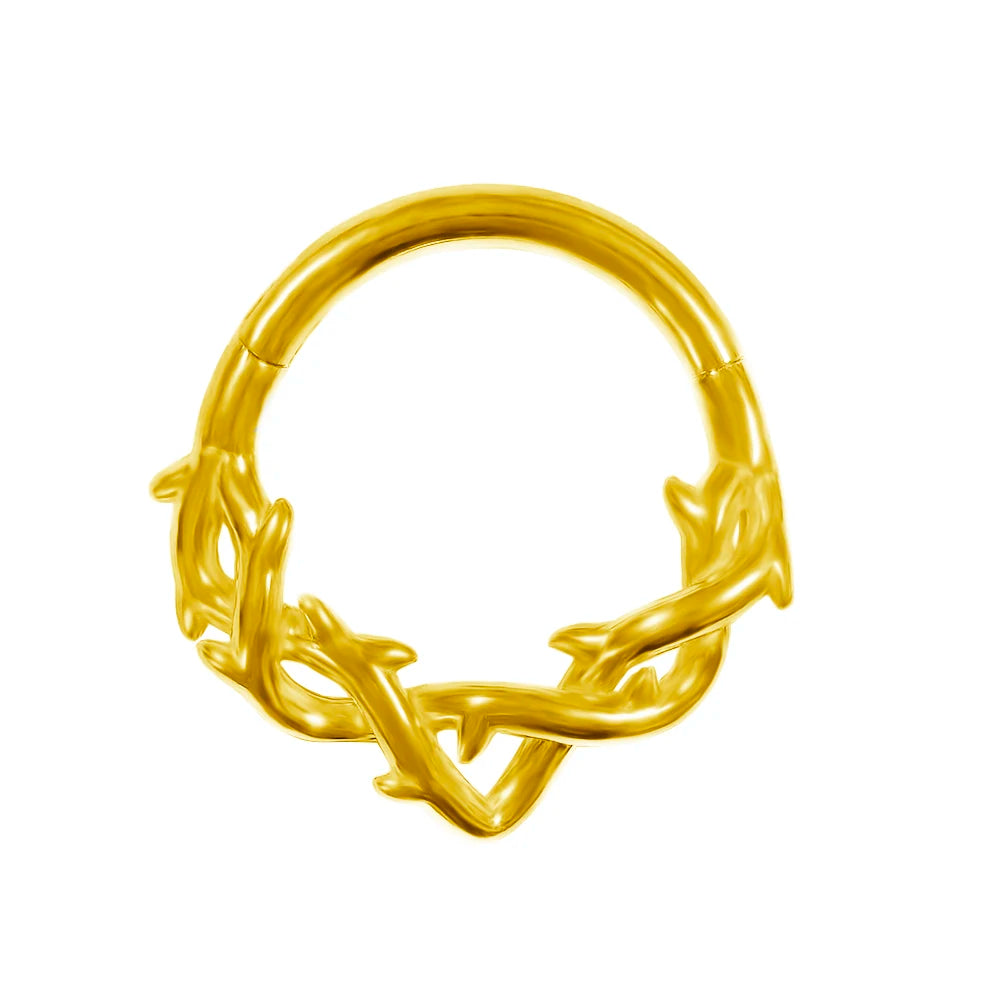 16G Septum Nasenpiercing Scharnier Clicker 316L Edelstahl Daith Clicker Helix Knorpelohrring Kette Körperschmuck
