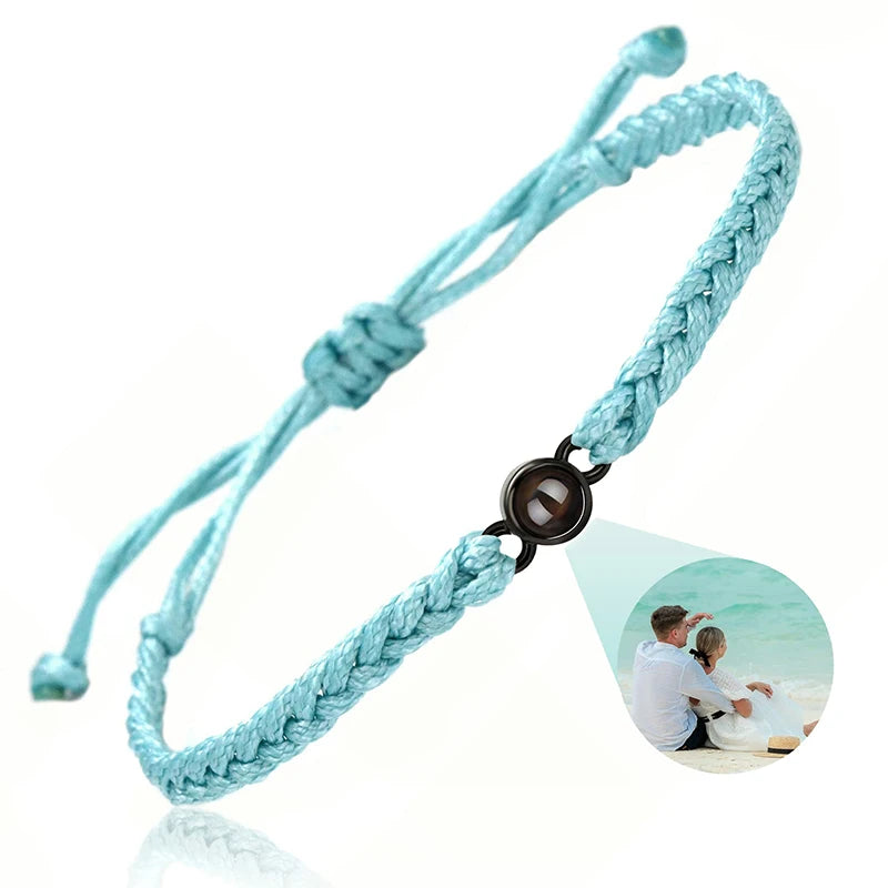 Individuelle Armbänder mit Bild im Inneren, personalisierte Projektionsarmbänder mit Fotos, Armband als persönliches Foto-Erinnerungsgeschenk