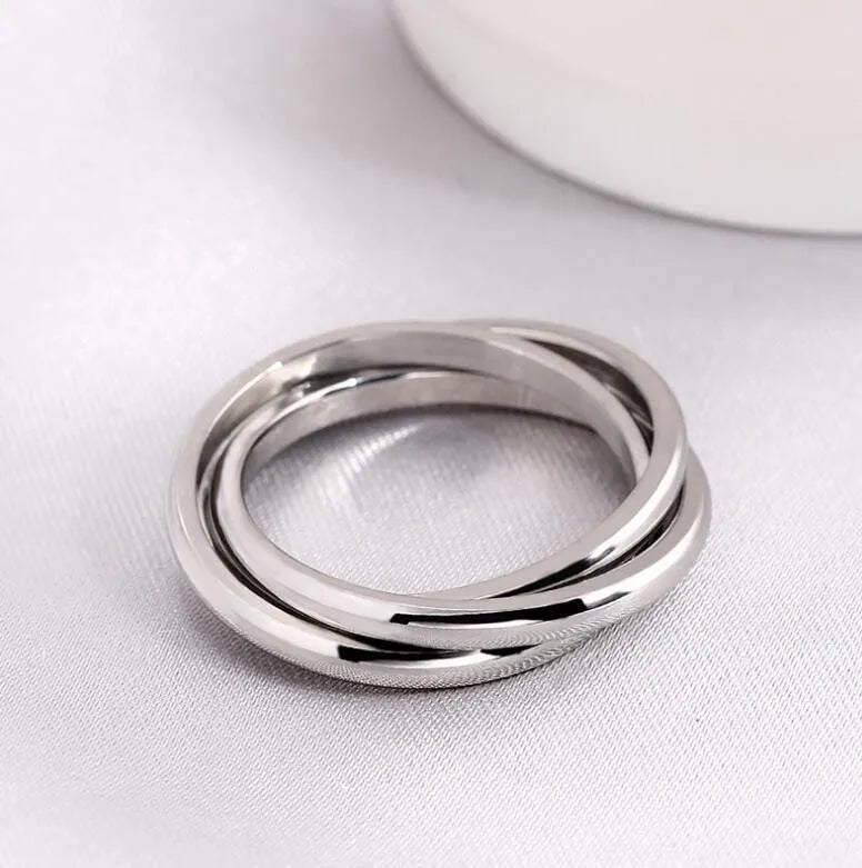 Stainless Steel Star Moon Anxiety Relaxing Cool Ring For Couples Spinner Fidgets Joint Rings Accessories Anillo Antiestres