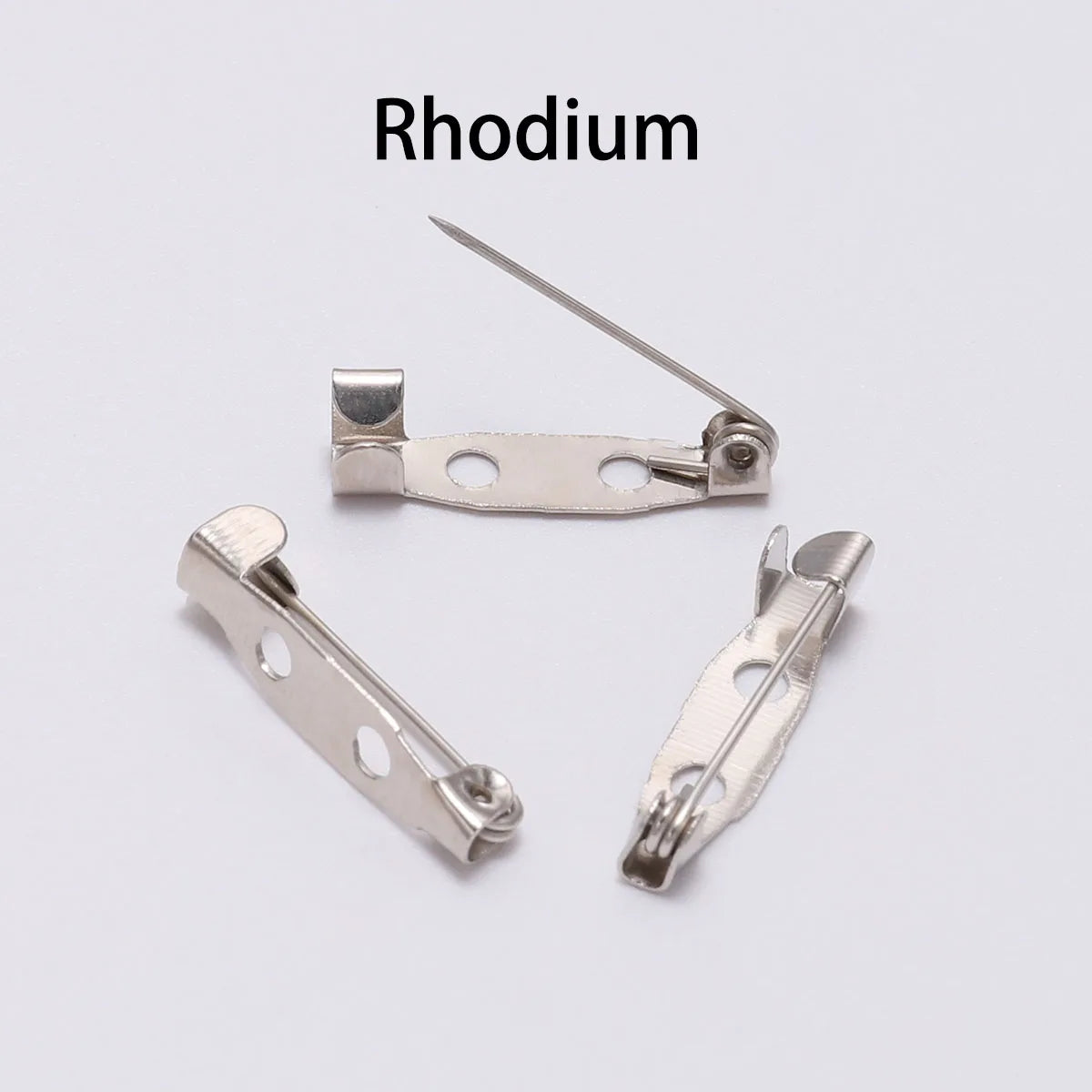 20-50 unidades de 20 25 32 38mm Pin de Broche con Cierre de Seguridad Base en Blanco Soporte para Placa para Fabricación de Joyas DIY Suministros