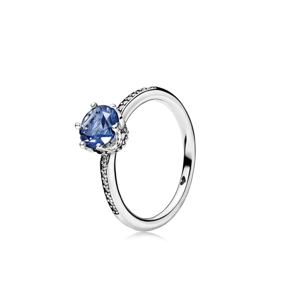 925 Silberring, neuer rot-weiß-blauer Steinring, passend für jeden Anlass, Armband, Halskette, passendes DIY-Geburtstagsgeschenk