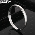 URBABY 925 Sterling Silver Design Round Bangle For Women Creativity Gifts Street All-match Party And Daily Wear