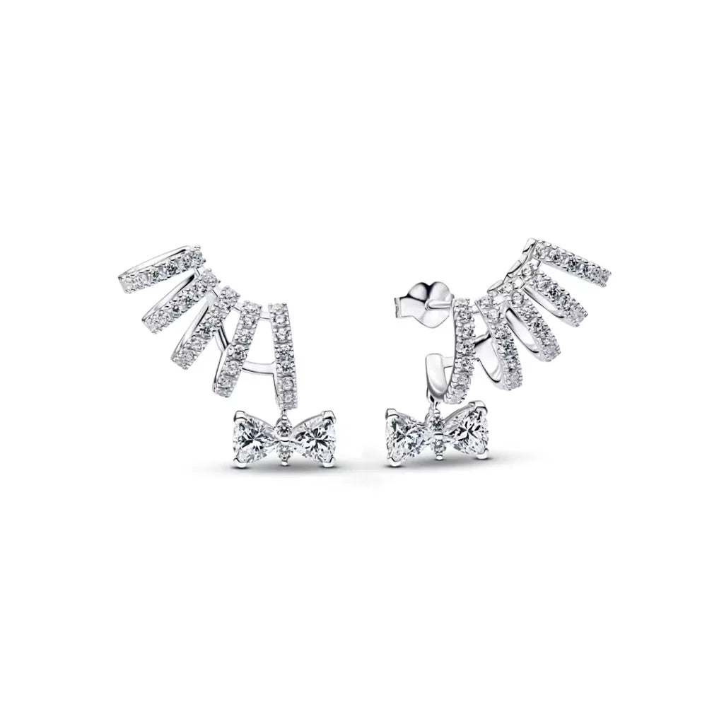 2026 Neue 925er Silber Elefant Kirschblüten Schmetterling Herz Ohrringe, eine zarte Wahl für Damenschmuck
