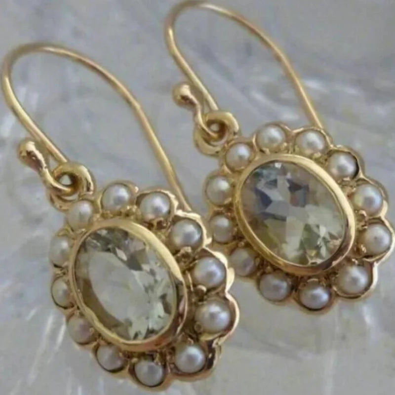 Einfache runde Perlenohrringe, Anhänger, Accessoires für Damen, Party-Ohrringe, individueller Schmuck
