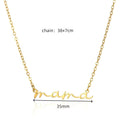 MAMA Pendent Necklaces for Women Gold Color Link Chain Stainless Steel Necklace 2025 Trend Female Choker Jewelry Gift