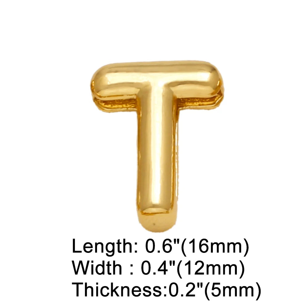 FLOLA DIY 26 Buchstaben Personalisierte Namensarmbänder für Damen Gold Silber Farbe Breites Band Initial Armbänder Handgemachter Schmuck brtd91
