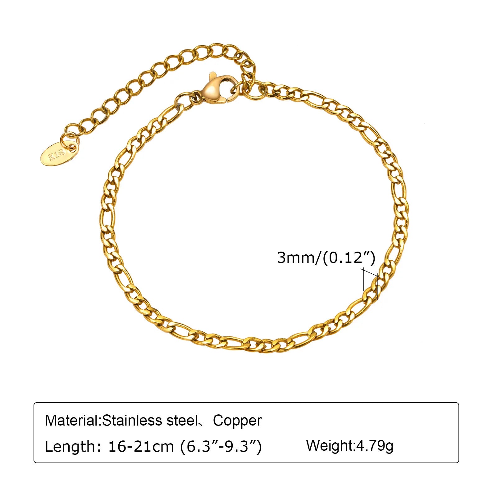 Nicht anlaufendes Edelstahlarmband vergoldet stapelbar für Damen, dünnes Fischgrätenkettenarmband wasserdichter Schmuck Geschenk