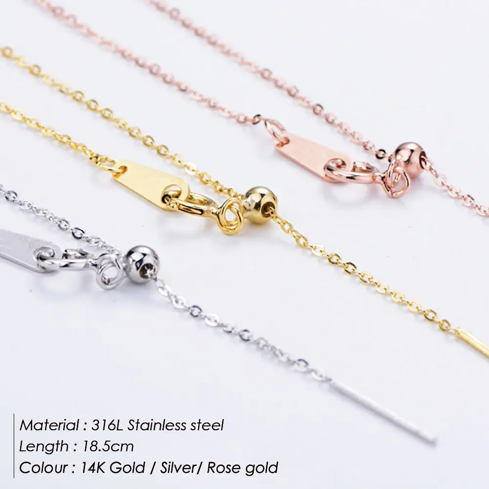 SUNIBI Herz-Anfangsbuchstaben 26 Buchstaben Armband für Frauen DIY Einfach Edelstahl Verstellbare Armbänder Schmuck Großhandel Dropshipping