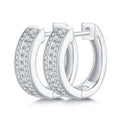 NeeTim Hoops s925 Sterling Silber Volle Echte Moissanite Ohrringe Frauen Funkelnde Diamant-Ohrring Schmuck Geschenk-Zertifikat