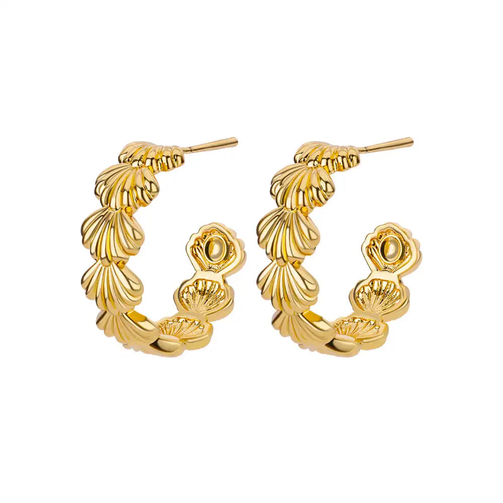 Trendy C-förmige Ohrringe für Damen, Edelstahl, geometrische Ohrstecker, 2024, neue Mode, Party-Schmuckzubehör