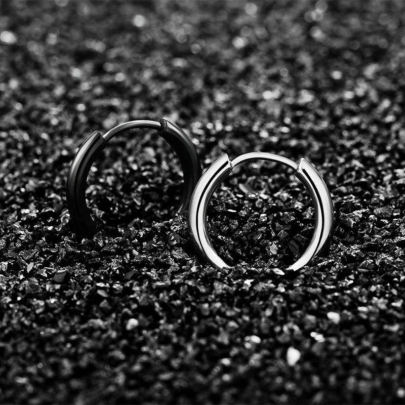 8/10/12/14/16/18/20mm Edelstahl Huggie Creolen für Damen Herren