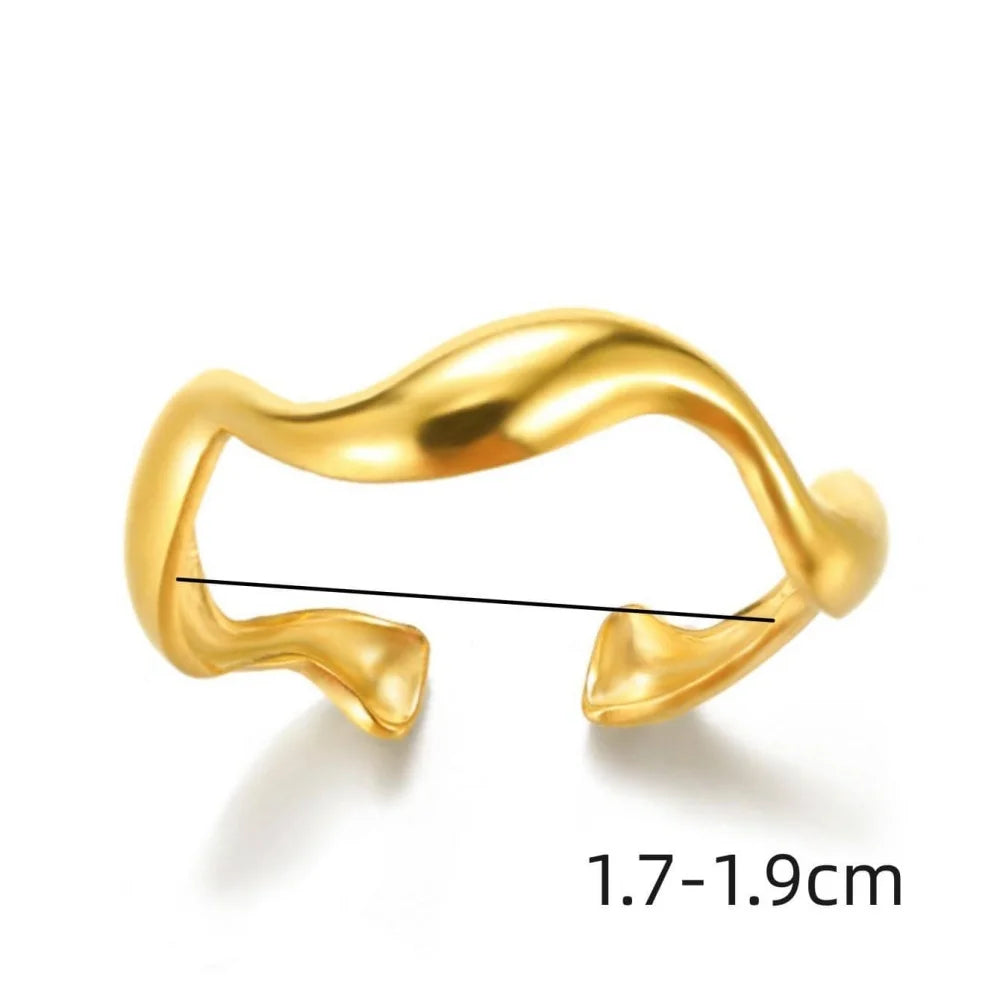 Edelstahl Übertrieben Große Blumenringe Für Frauen Gold Farbe Sonnenblume Fingerring Weiblich Mode Ästhetischer Schmuck Geschenk