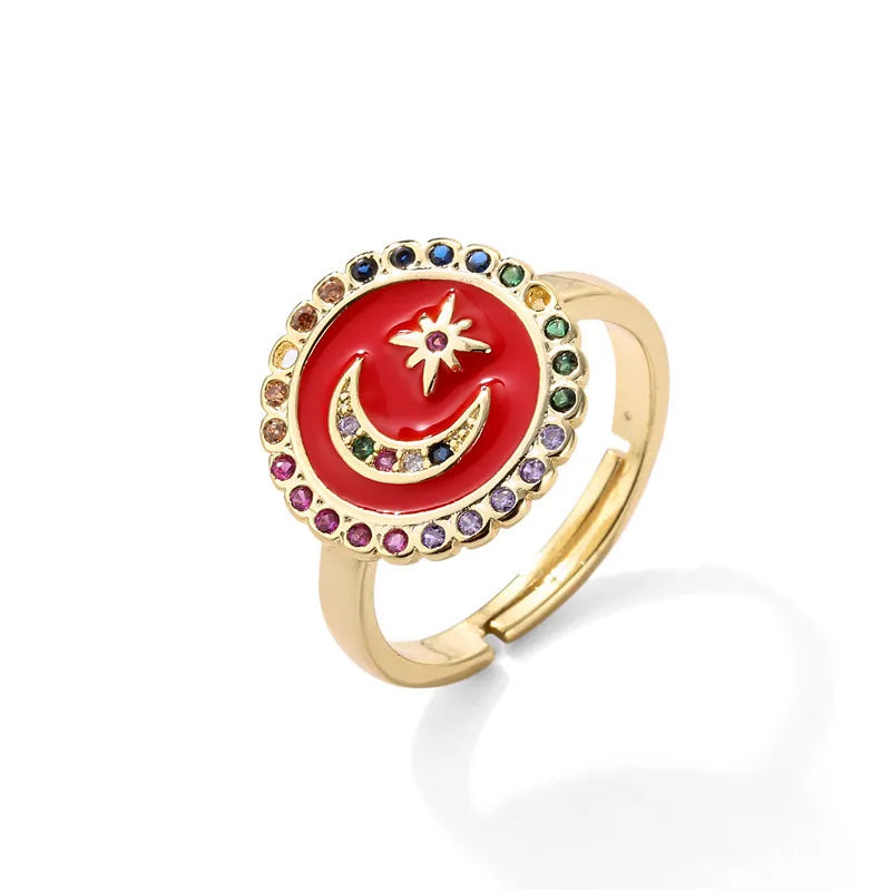 NEWBUY 2024 Neue Ringe für Damen Weiße CZ Handgemachte Emaille Süße Katze Einzigartiger Trendiger Ring Party Mode Schmuck