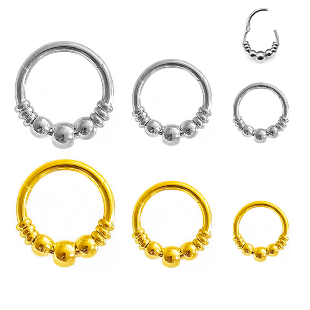 1 Stk. 316L Chirurgenstahl Septum Clicker Ohrknorpel Helix Tragus Faux Daith Ohrring Hoop Körperschmuck Nasenring