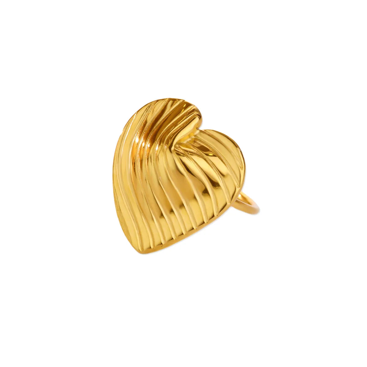 Edelstahl Vierblättriges Kleeblatt Ringe für Frauen Goldfarbe Zirkon Öffnung Paar Ring Ästhetischer Hochzeit Bohème Schmuck Geschenk