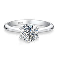 NeeTim 0.5ct 1ct 2ct 3ct Blaue, Rosa, Violette, Schwarze Moissanit-Ringe für Damen, Sterling 925 Silber Hochzeits-Party-Band Damenring