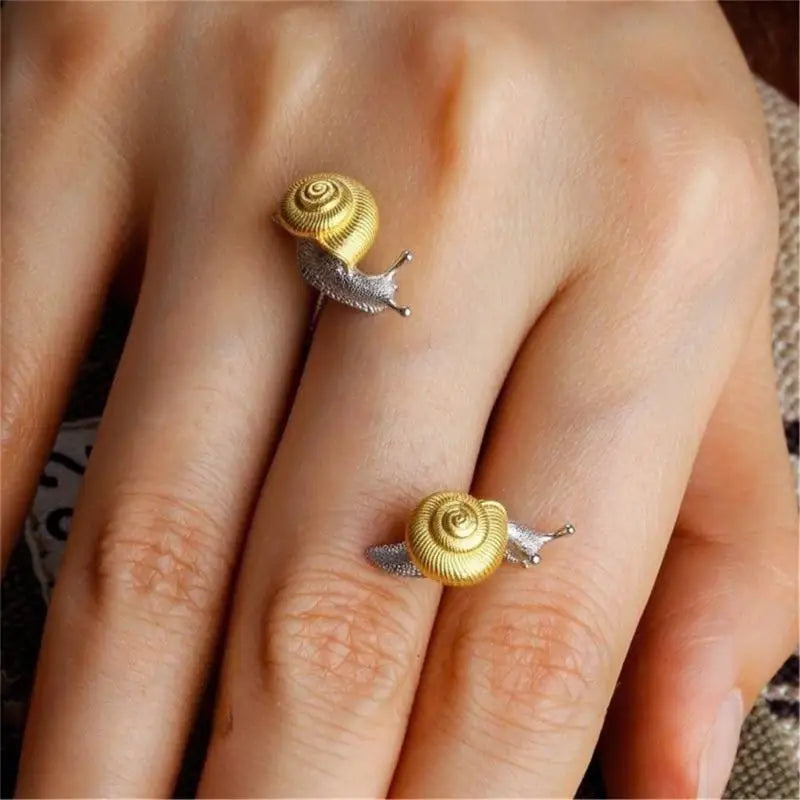 Vintage Niedliche Schnecken Ohrstecker für Frauen Personalisierte Gold Silber Farbe Insekten Ohrringe Ring Partys Verabredungen Schmuck Accessoires