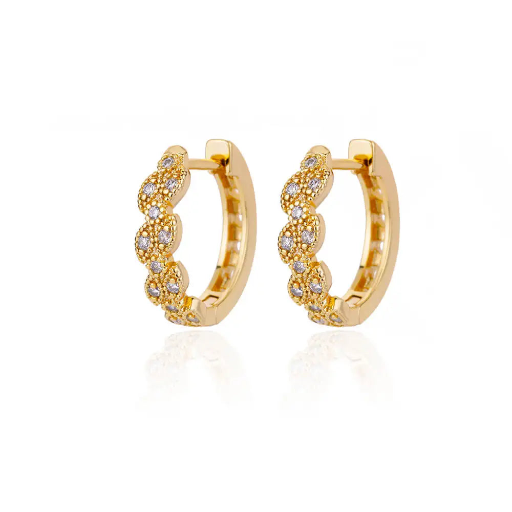 Zirkon Ohrhänger Ohrringe für Frauen Edelstahl Creolen Piercing Ohrringe Trending 2024 Neuer Schmuck Ohrringe Damen Bijoux Femme