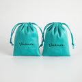 50/100Pcs Personalizd Jewelry Drawstring Flannel Bag Ring Earrings Bracelet Perfume Keychain Cosmetic Packaging Velvet Pouches