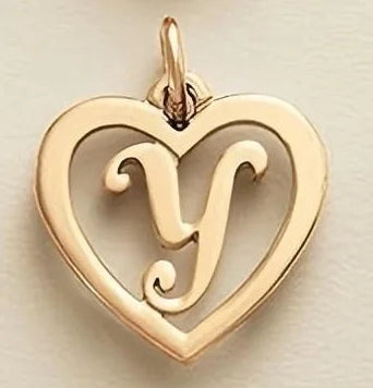 SUNIBI Edelstahl-Buchstabenanhänger Herzform Hohl Anhänger Charm für Armbänder Halsketten für Frauen DIY Schmuckherstellung