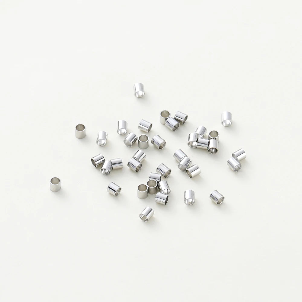 100 Stück/Los 1,5/2/2,5 mm 14K/18K Vergoldete Messing-Positionierungsperlen für DIY Armband Halskette Schmuckherstellungszubehör
