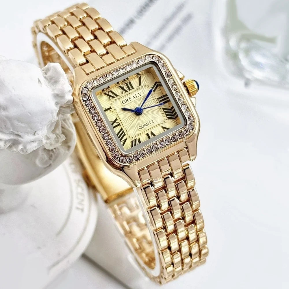 Neue Fashion Quadrat Frauen Uhren Damen Quarzuhr Weibliche Armbanduhr Lässige Damenuhr Damenuhr Relogio Feminino Uhren
