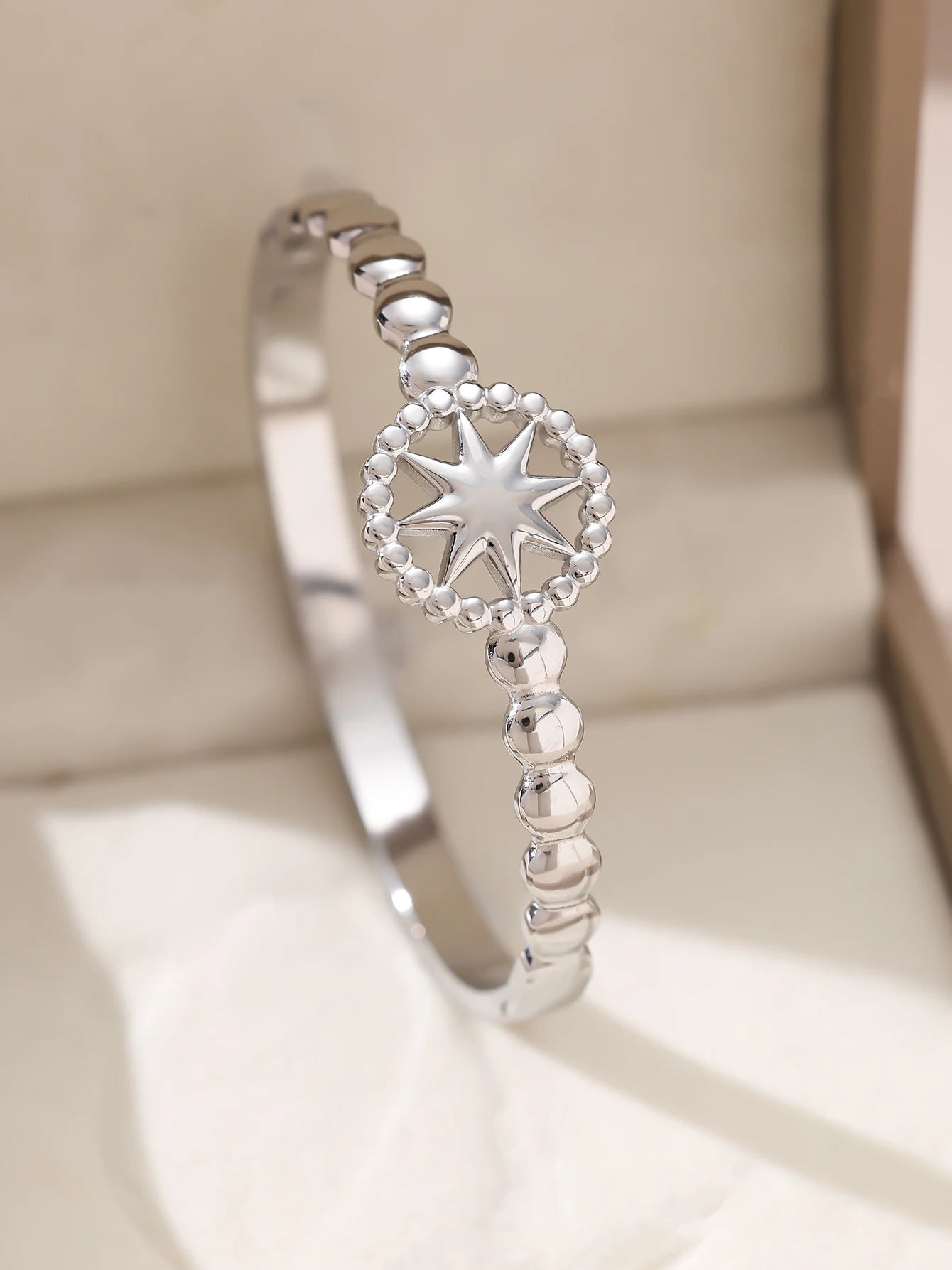 1 Stück/Set Damen Hochzeitsschmuck Party Feiertag Valentinstag Geschenk Edelstahl Armband 18K vergoldet Armband