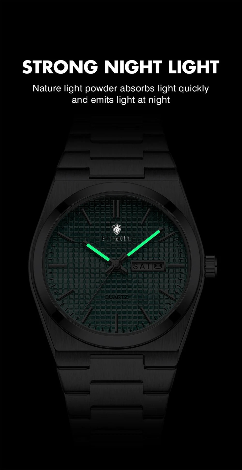 Nuevos relojes de pulsera de cuarzo de lujo a la moda para hombre, impermeables, luminosos digitales, regalo de reloj automático para hombre