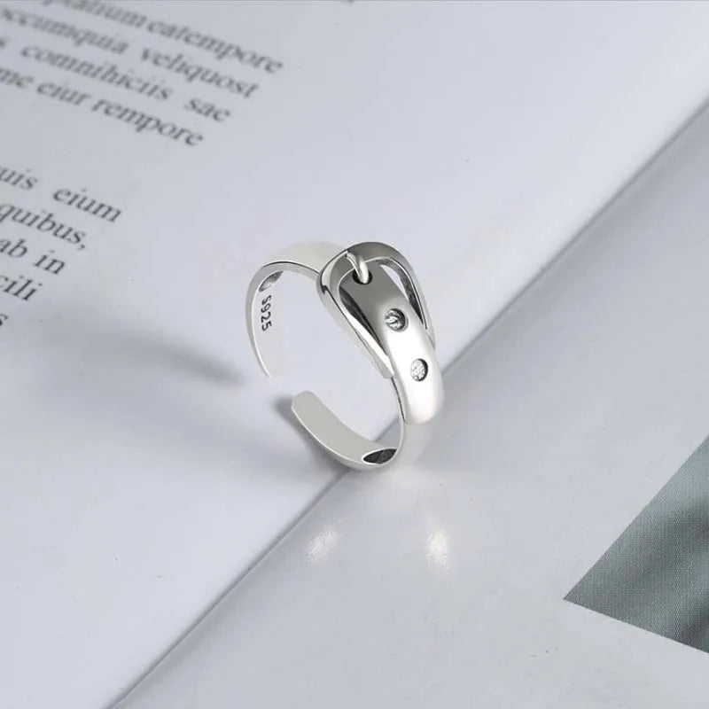 925 Sterlingsilber Gürtel Verstellbare Ringe Hochzeitsverlobungsschmuck für Frauen Accessoires Dropshipping