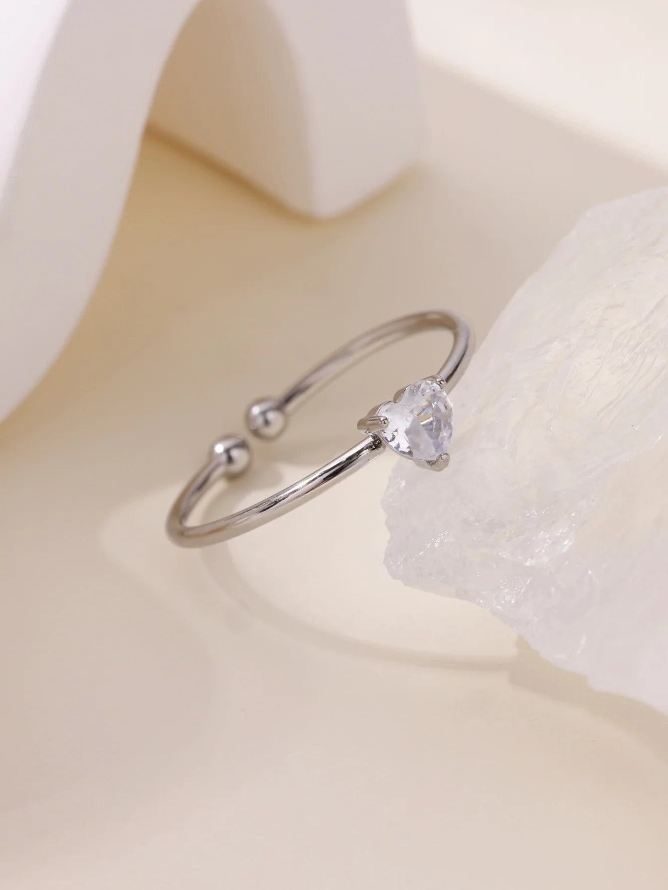 Mode Zirkon Herz Geburtssteinringe für Damen Edelstahl Goldfarbe Geburtssteinring Ästhetischer Hochzeitsschmuck Geschenk
