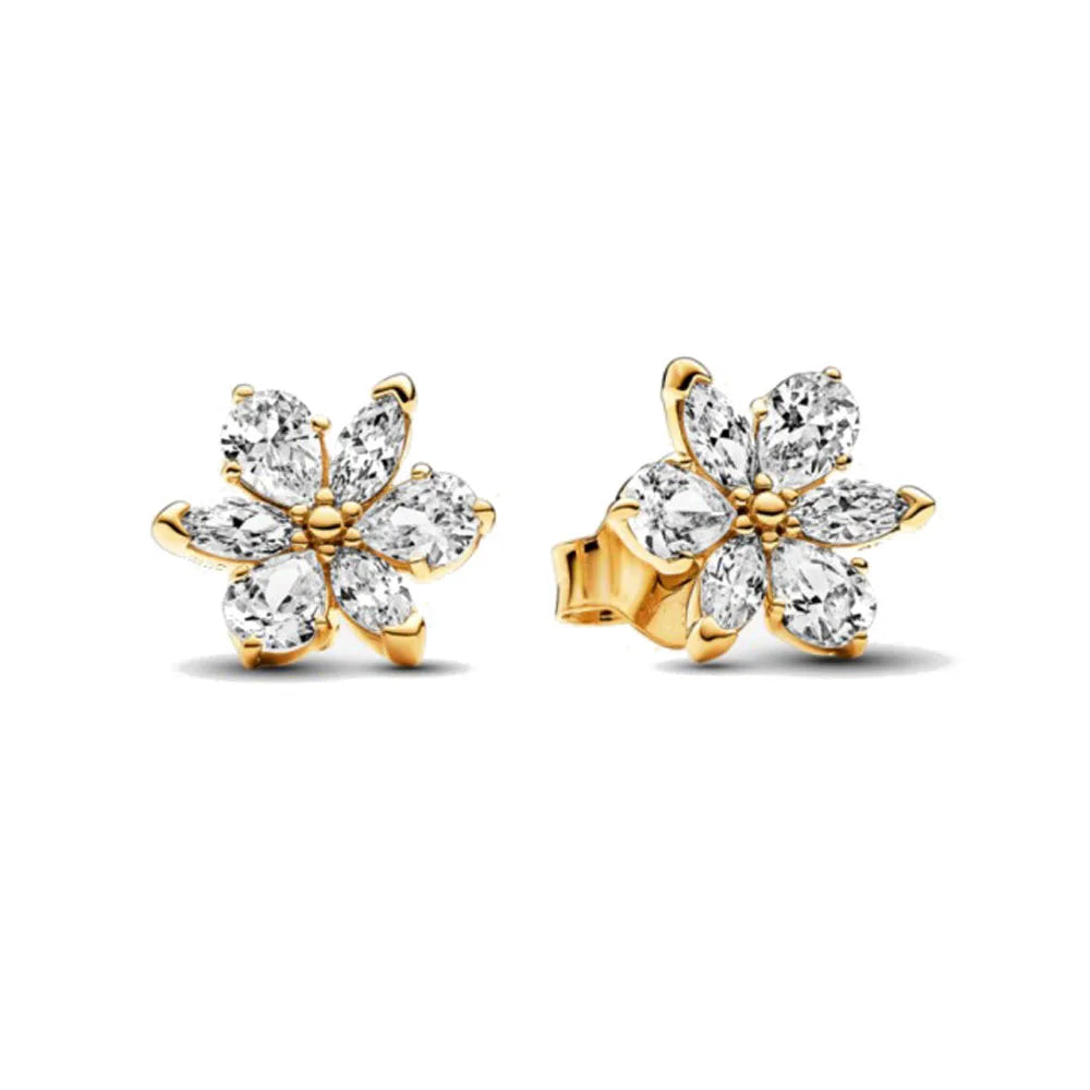 Nuevos pendientes de plata 925 con diseño de mariposa y flor, estilo europeo, para mujer, regalo de joyería exquisita para festivales