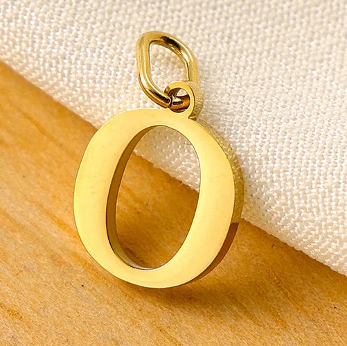 10PCS 26 Letters Stainless Steel Cut Alphabet Pendant for DIY Woman Necklace Ladies Jewelry Accessories Wholesale Dropshipping