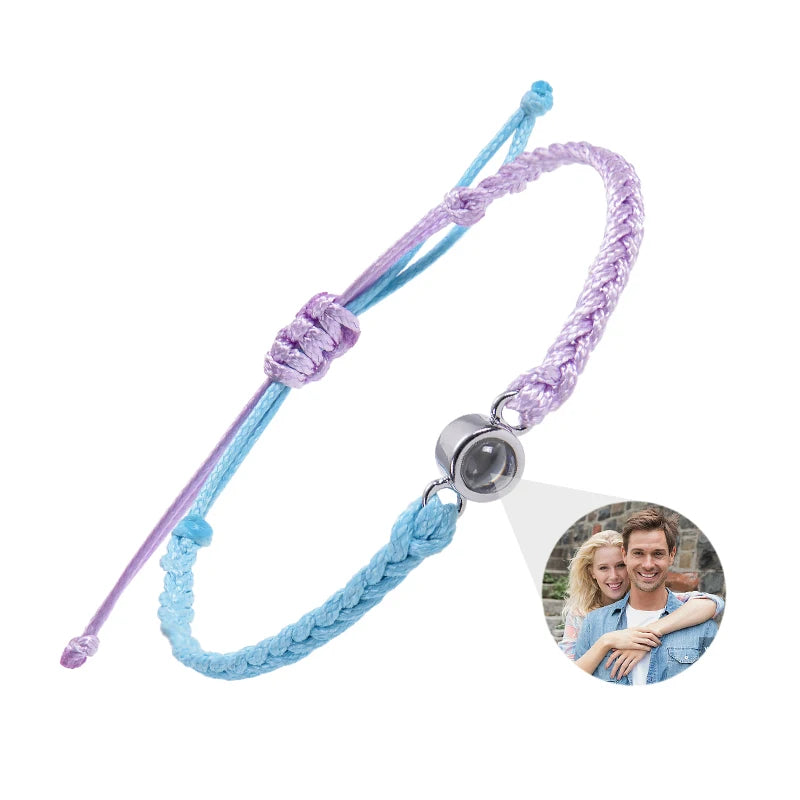 Individuelle Armbänder mit Bild im Inneren, personalisierte Projektionsarmbänder mit Fotos, Armband als persönliches Foto-Erinnerungsgeschenk