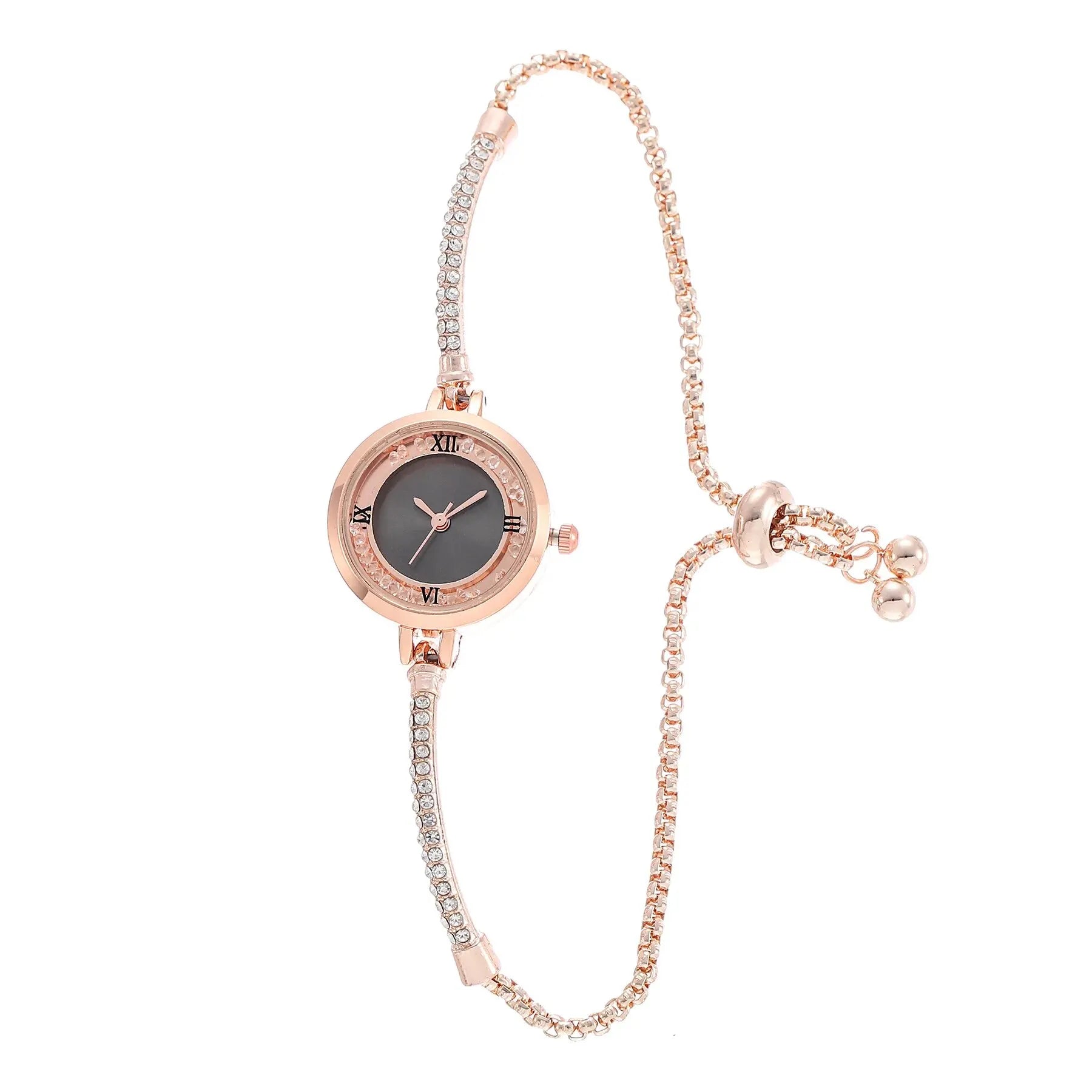 2024 Mode Damen Armbanduhr Goldarmband Kleine Zifferblatt Elegante Uhr Neue Süße Damen Stahlarmbanduhr Quarzuhr
