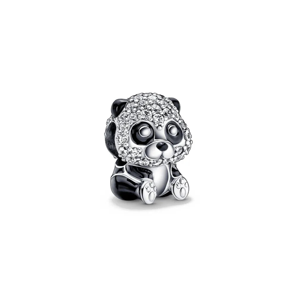 Europäisches Neues 925 Sterling Silber Frühling Neue Rosa Blume Ballon Katze Diy Perlen Charm Passend Europäische S925 Armband Armreifen