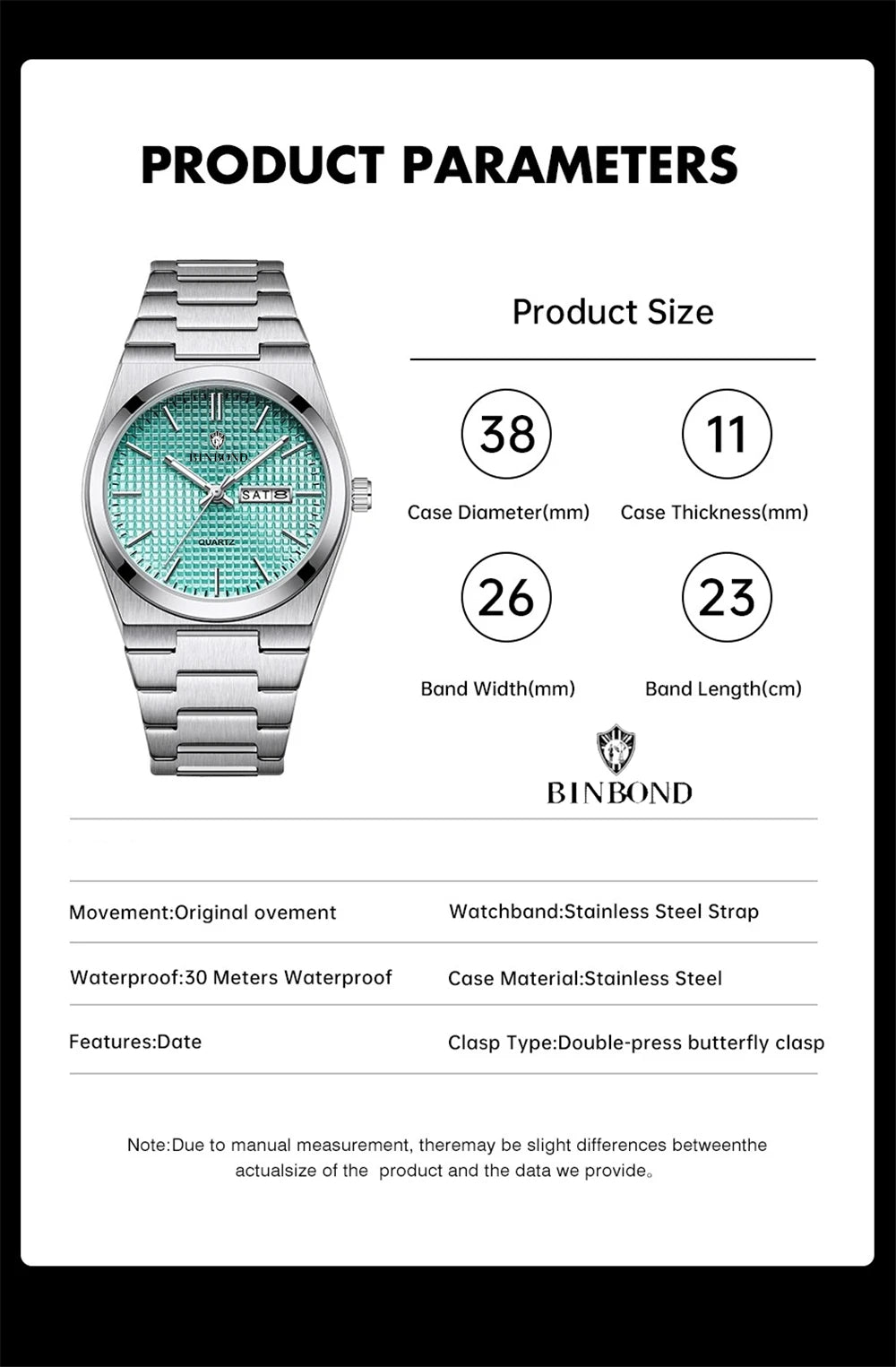 Relojes de pulsera de cuarzo de moda Nueva marca estilo simple Reloj de lujo azul cielo Reloj automático para hombre Relojes para hombre Regalos para hombre Reloj