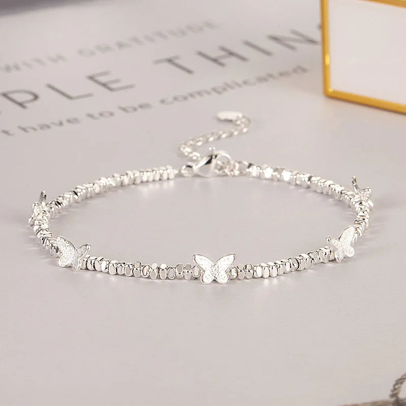 925er Sterlingsilber Sternperlen Armband für Frauen Fragmentiertes Silber Süß Romantisch Vielseitig Trend Schmuck Geschenke Dropshipping