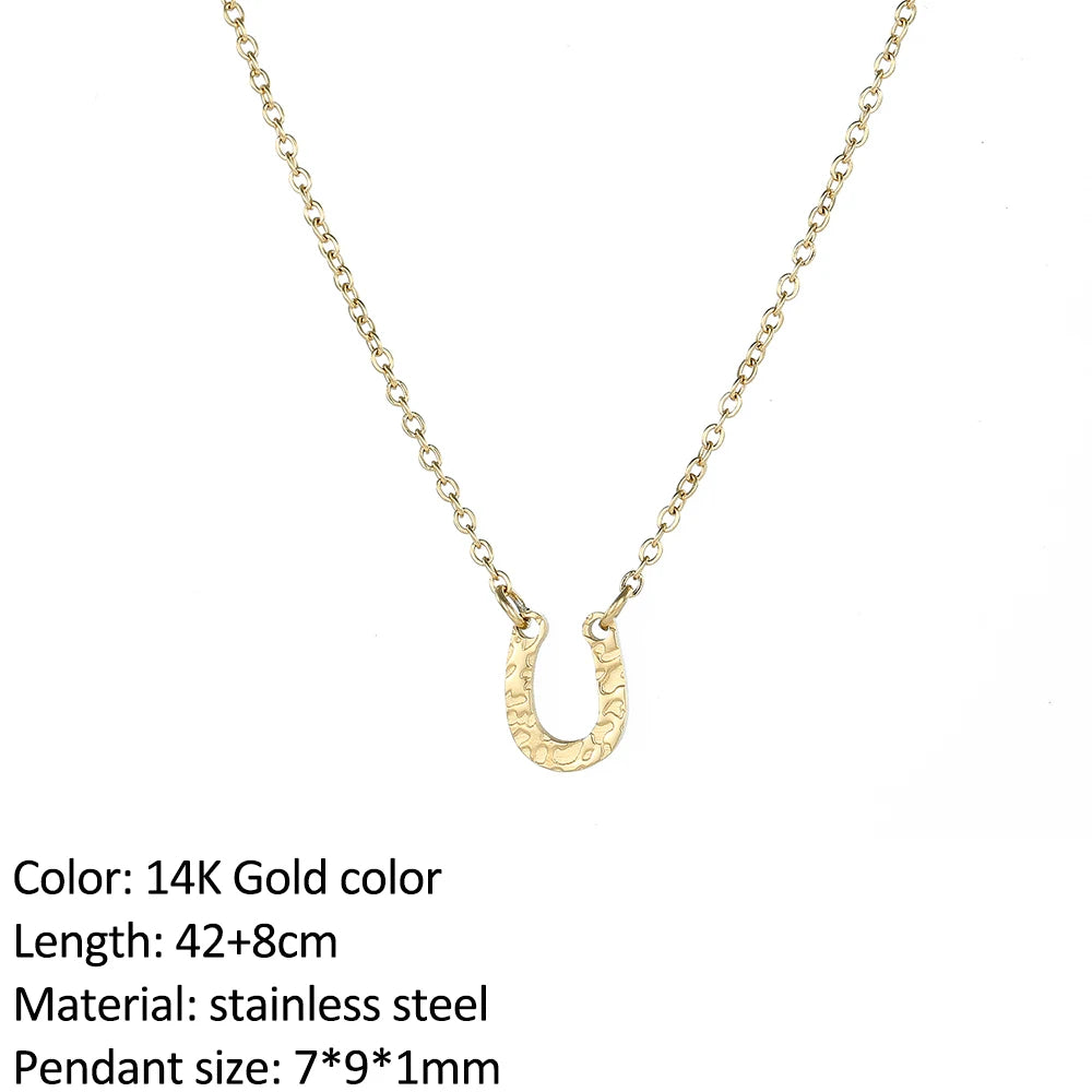 SUNIBI Vertical Bar Pendant Necklaces Stainless Steel Simple Long Lariat Chain Minimalist Dangle Necklace for Women Jewelry Gift