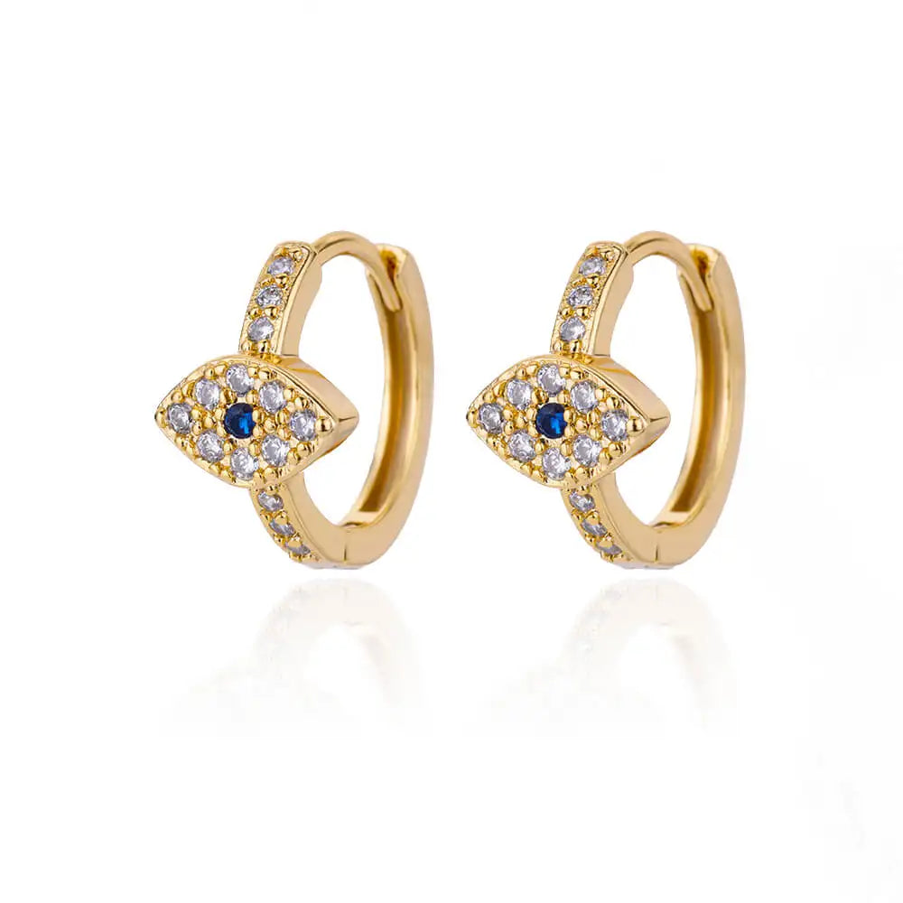 Zirkon Herz Ohrringe für Damen, Edelstahl, goldfarben, Piercing-Ohrringe, Trendschmuck 2025, Aretes, Accessoires für Frauen