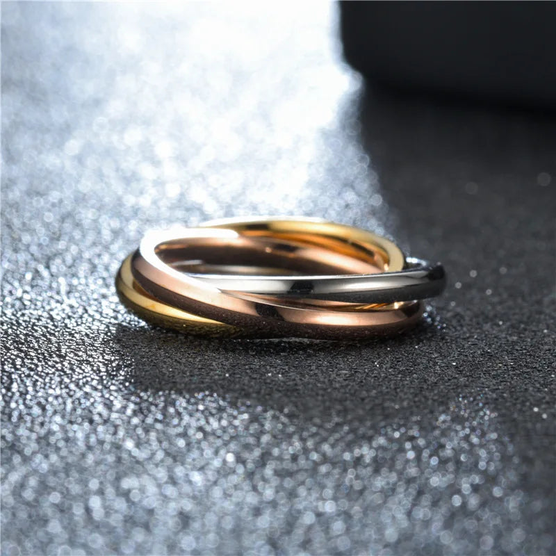 Stainless Steel Star Moon Anxiety Relaxing Cool Ring For Couples Spinner Fidgets Joint Rings Accessories Anillo Antiestres