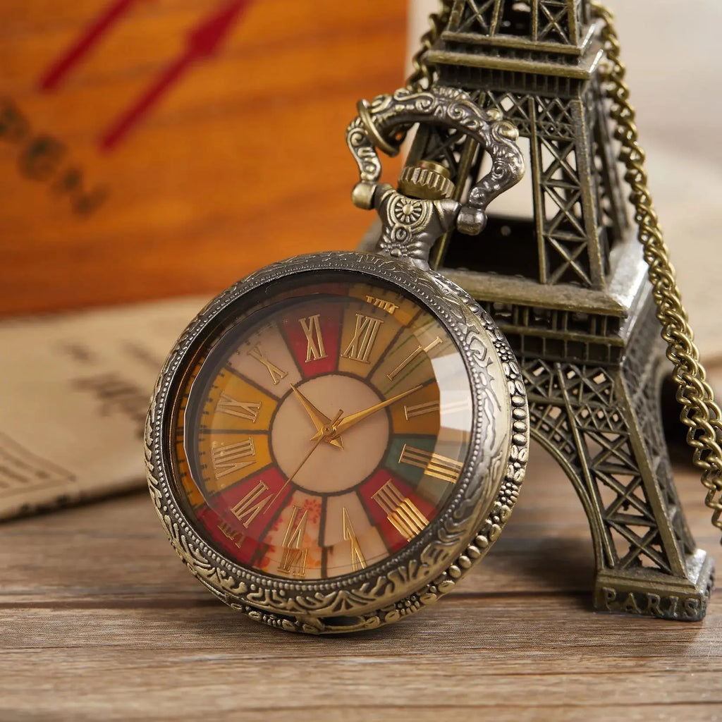 Vintage Klassische Quarz Taschenuhr Exquisite geschnitzte römische Ziffern Kettenanhänger Herren Damen Taschenuhren reloj de bolsillo